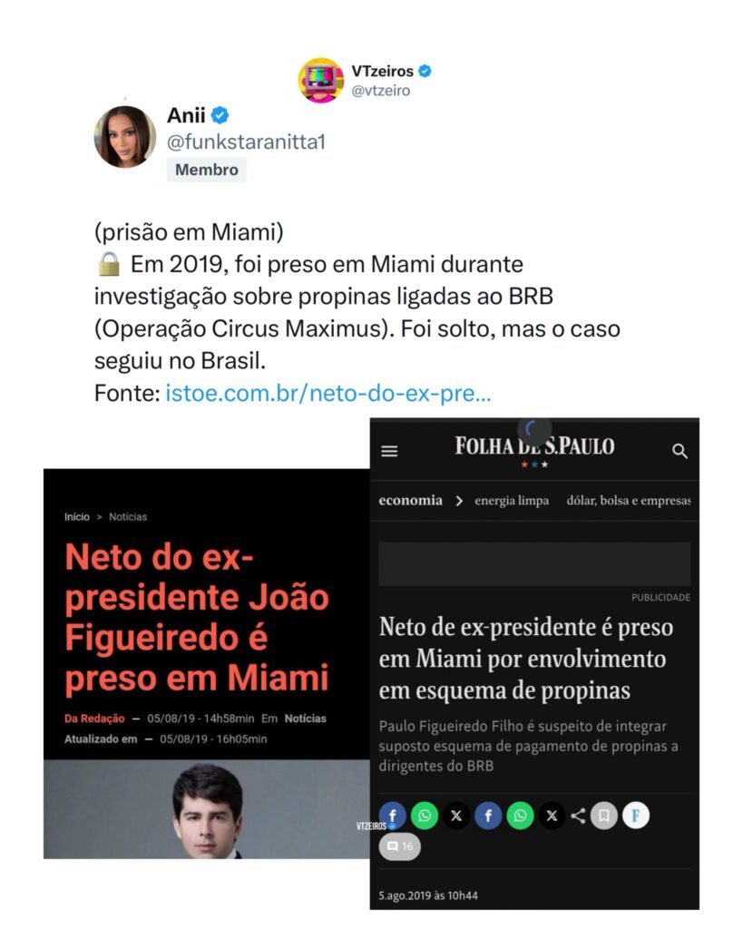 Paulo Figueiredo após ataque a Anitta
