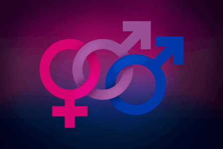 Cores da bandeira bissexual